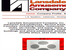 Tablet Screenshot of lansdaleamusement.com